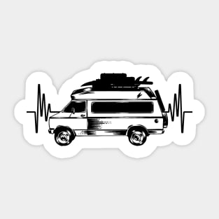 Camper Heart Tshirt Men Sticker